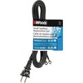 Cci 0 Replacement Extension Cord, 7 ft L, 15 A, 125 V, Black 288